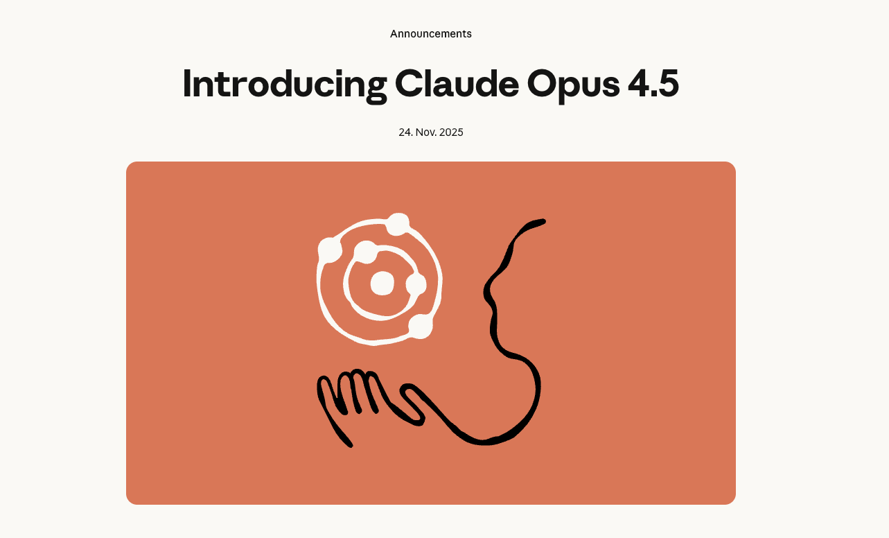Anthropic presenta Claude Opus 4.5: el modelo que lidera la programación y los agentes de IA
