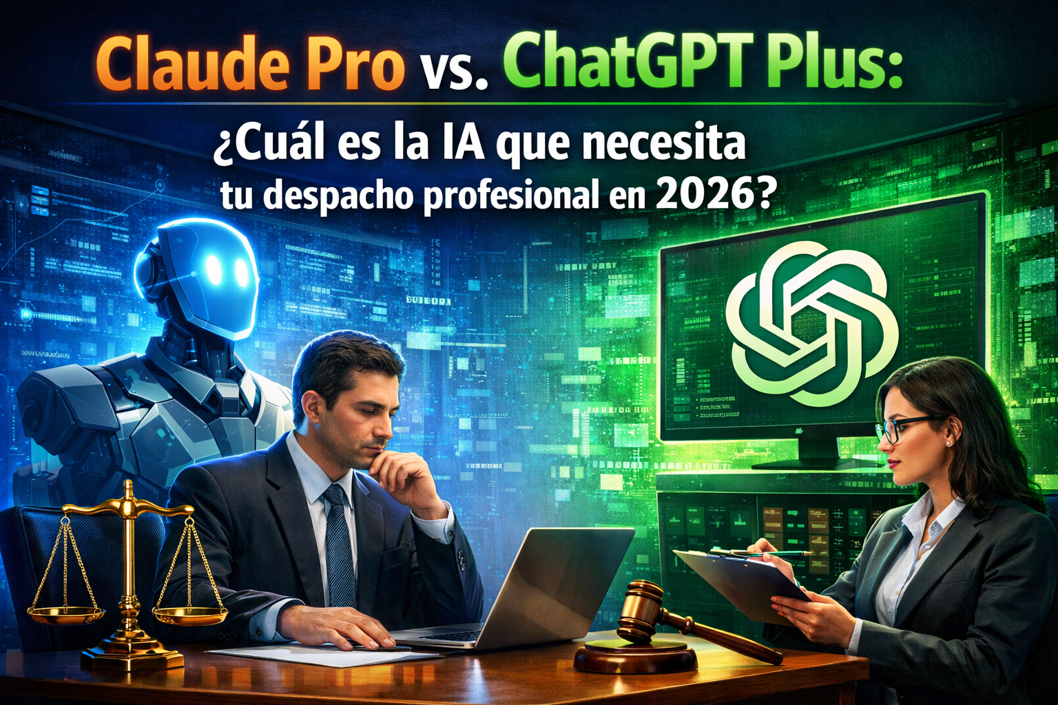 Claude Pro vs. ChatGPT Plus: ¿Cuál es la IA que necesita tu despacho profesional en 2026?